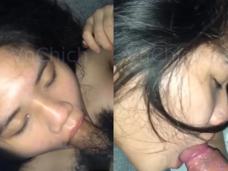 Em học sinh 2k5 ngại ngùng liếm chim trước máy quay